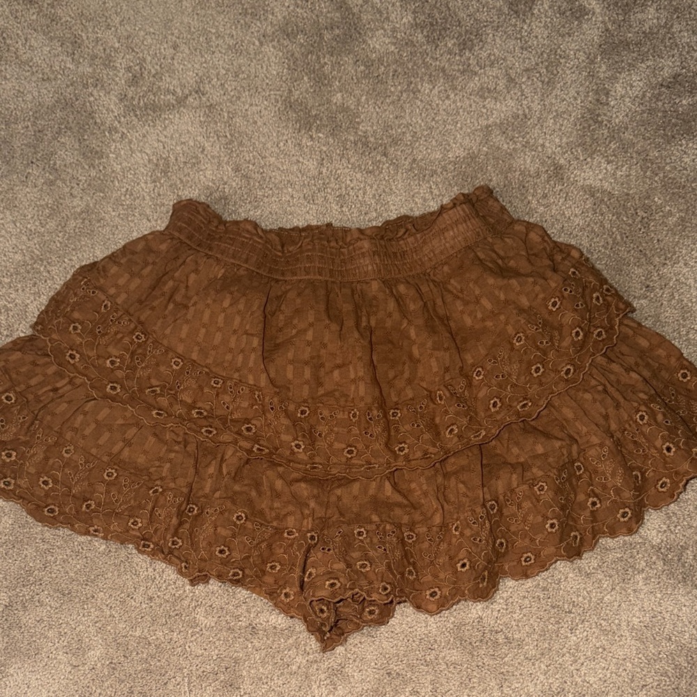 American Eagle Brown Eyelet Women's Skort